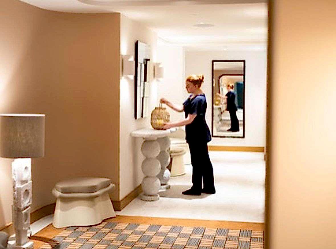 Balmoral Spa, treatment room cork