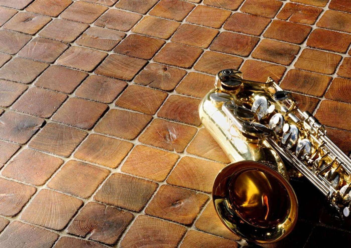 Endgrain Collection, solid oak end-grain mosaic flooring by The Floor Gallery